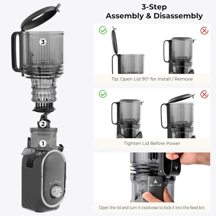 💥Last day special price $42.99-Cold Press Juicer