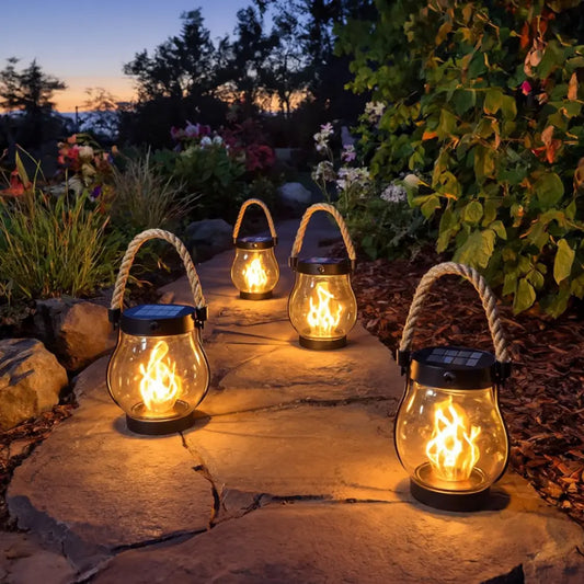 💥Last day special price $39.99-Solar Lantern Outdoor Lights