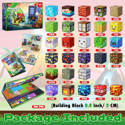 🔥LAST DAY 50% OFF🎁Magnetic Blocks-150PCS Magnetic Building